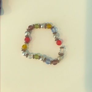 vintage stained glass bracelet